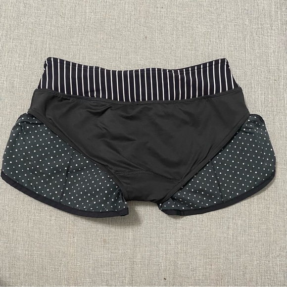 Lululemon Run: Speed Short 2-way Stretch. Chevron dot. Sz 4. EUC. - Picture 5 of 7